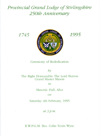 250th Anniversary Programme