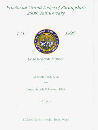 250th Anniversary Programme