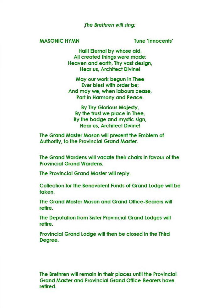 2015 Installation Programme